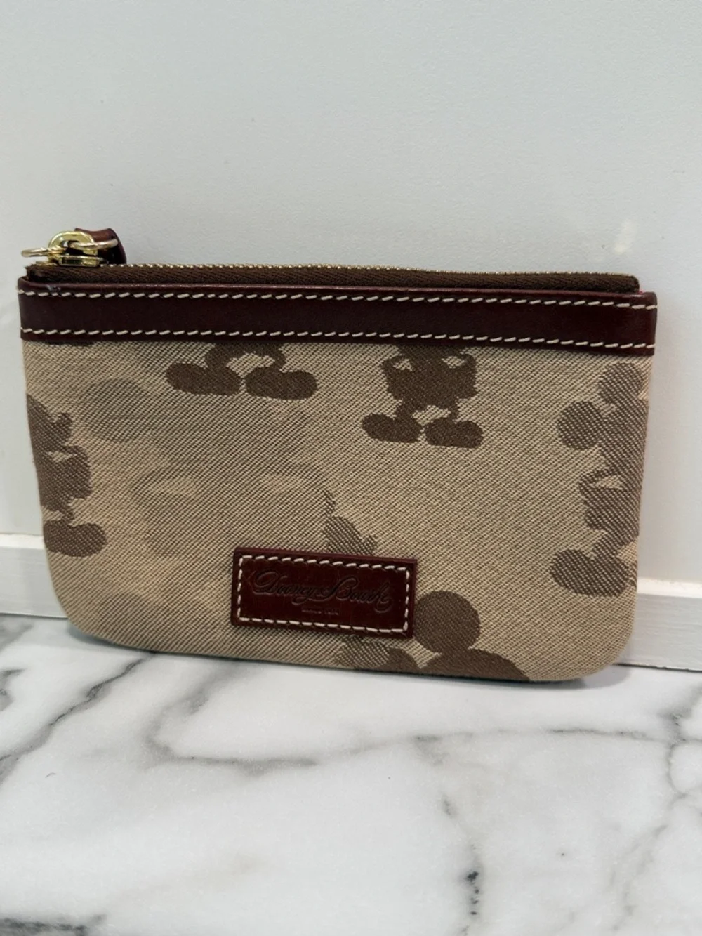 Disney Parks X Dooney & Bourke Mickey Mouse tonal Wristlet